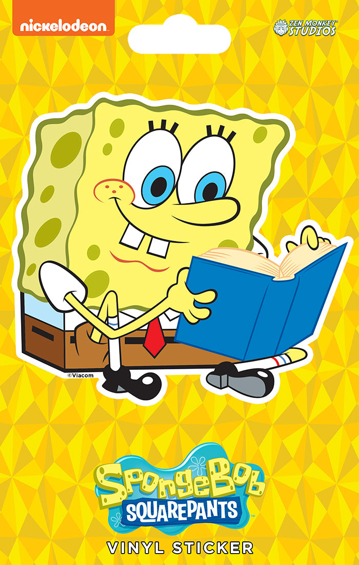 SpongeBob Reading - SpongeBob SquarePants Sticker