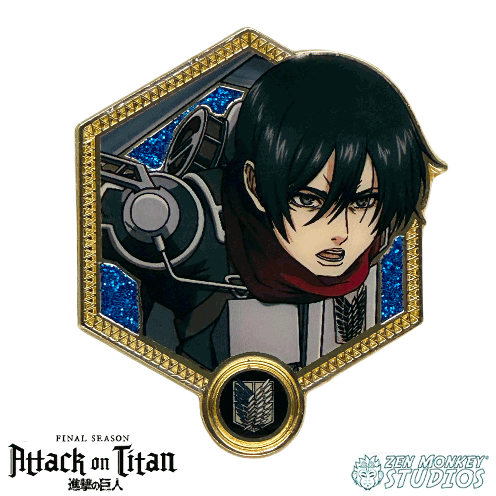 Golden Series 2: Mikasa Ackermann - Attack on Titan Pin – Zen Monkey Studios