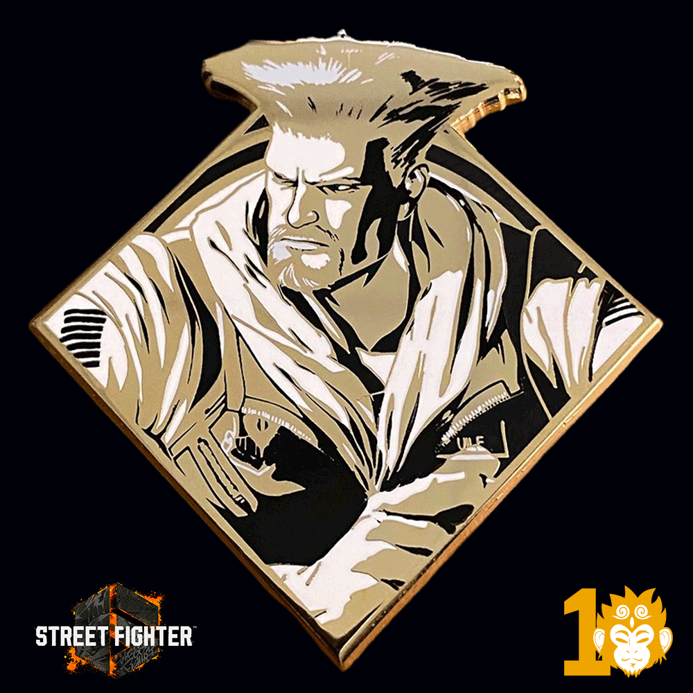 MAY238591 - STREET FIGHTER 6 10TH ANN SERIES GUILE LTD ED PIN - Previews  World