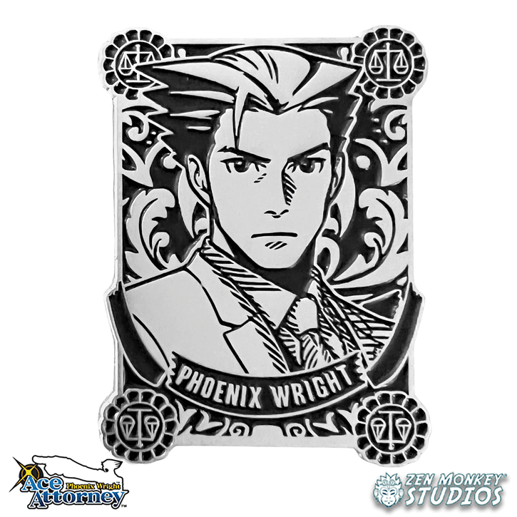 Ace Attorney Silver Badge Series Phoenix Wright Pin