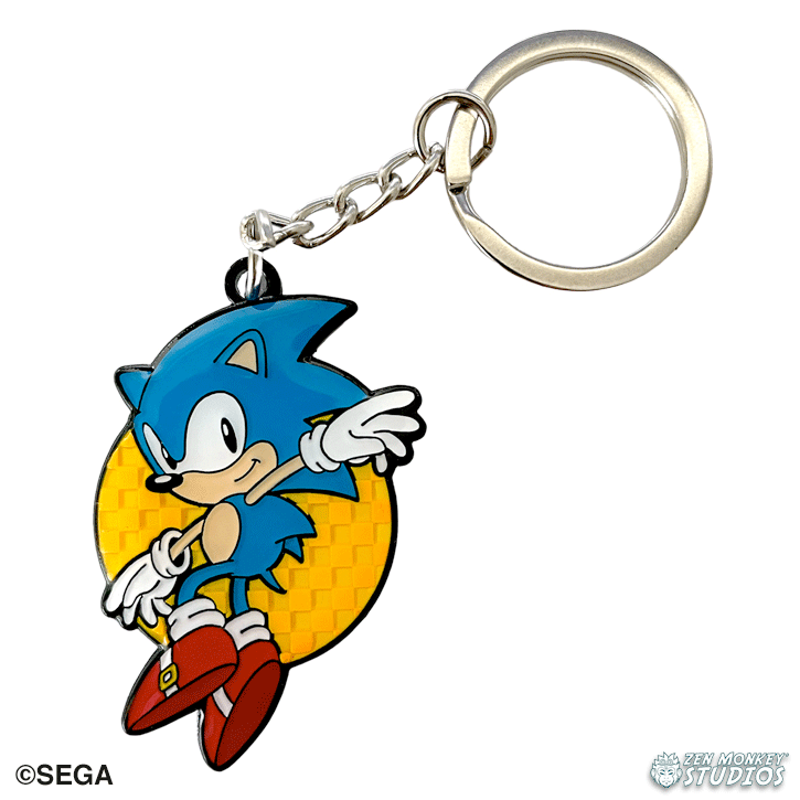 Leaping Sonic: Classic Sonic The Hedgehog Collectible Keychain – Zen ...