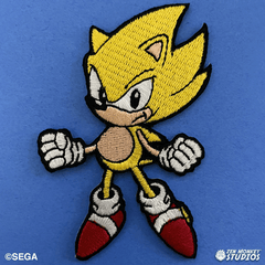 Leaping Sonic: Classic Sonic The Hedgehog Iron On Patch – Zen Monkey Studios